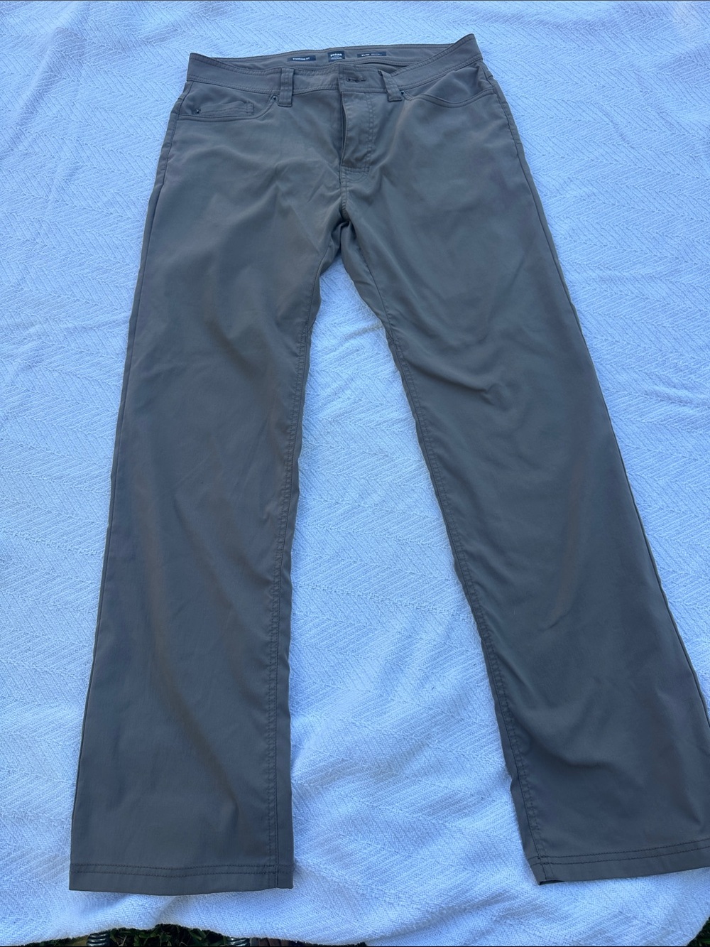 Men's Gray Straight-Leg Pants